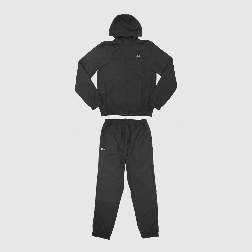 Ensemble de survêtement Lacoste noir pour homme